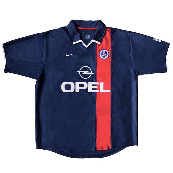 Paris Saint Germain domicile maillot de football vintage rétro match premier maillot de football sportswear homme 2001-2002